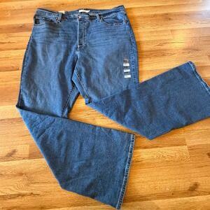 Levi's Ribcage Bootcut Women's Plus Size 24W M‎ Medium Wash High Rise Jeans